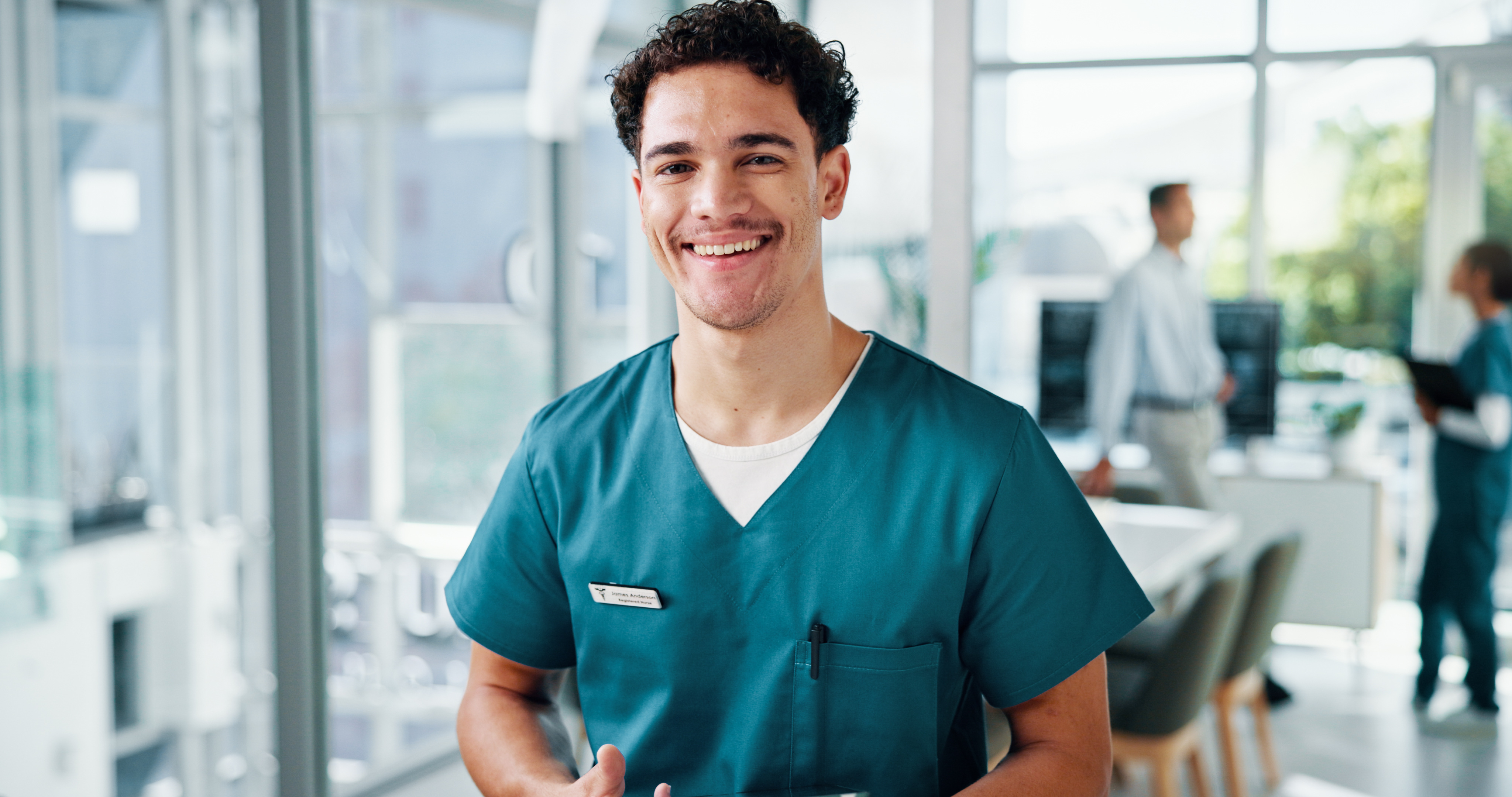 Healthcare professional at consultation